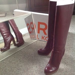 Michael Kors, Maroon Bordeaux Boots